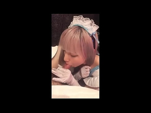 ❤️ 日本偶像 [mayuka]，法國女僕服裝，第 1 部分，口交和用乳液混蛋 ❌ 色情 在我們 ❌️